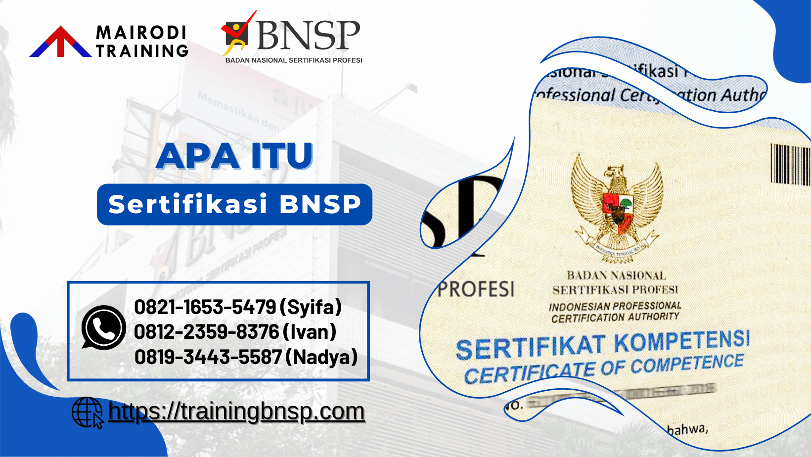 apa itu sertifikasi bnsp
