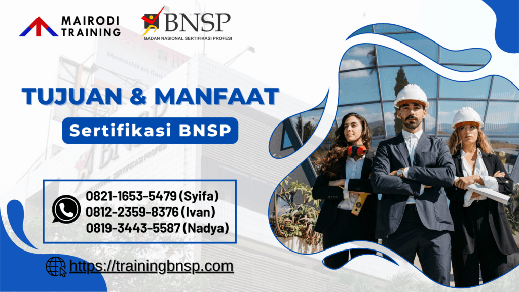 manfaat sertifikasi bnsp