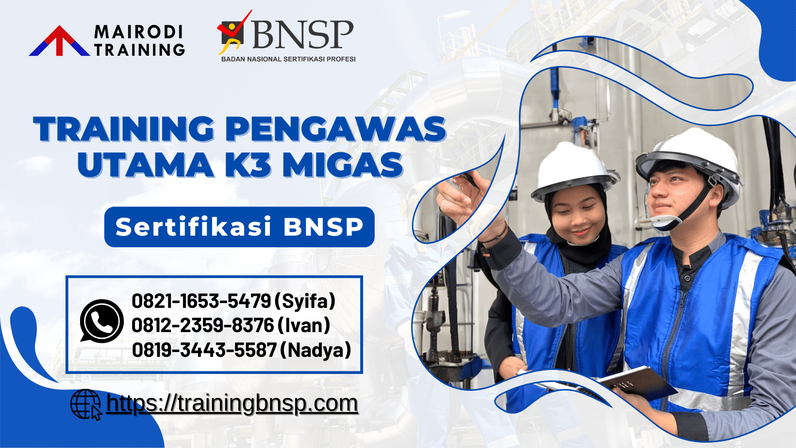 Training Pengawas Utama K3 Migas - Sertifikasi BNSP