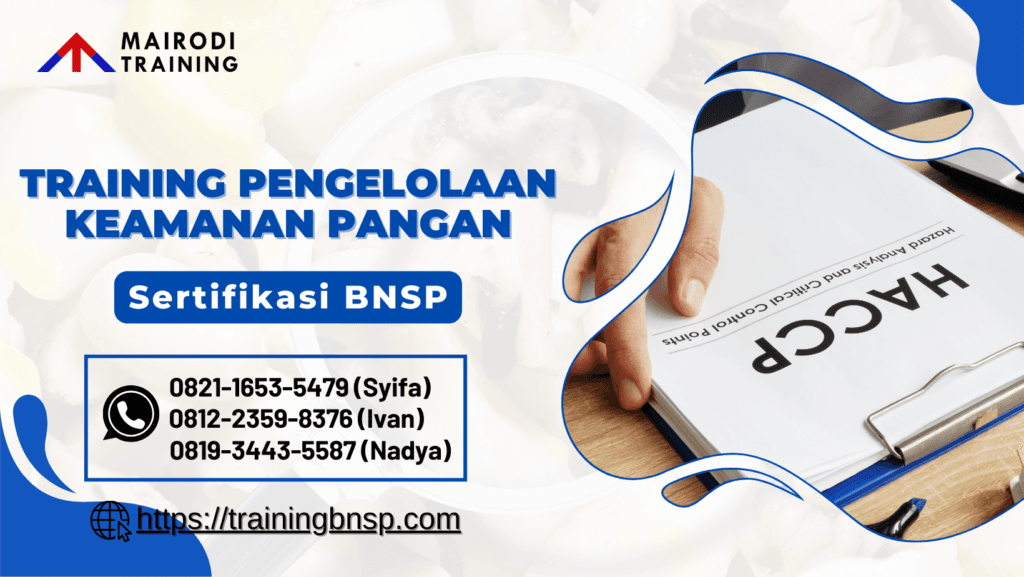 training pengelolaan keamanan pangan