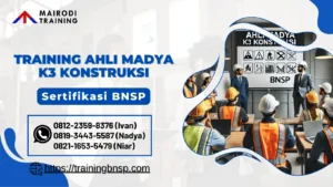 Training Ahli Madya Konstruksi – Pelatihan K3 Sertifikasi BNSP