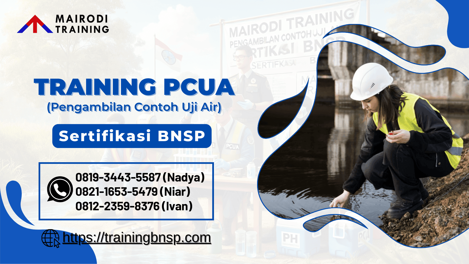 Training PCUA (Pengambilan Contoh Uji Air) Sertifikasi BNSP