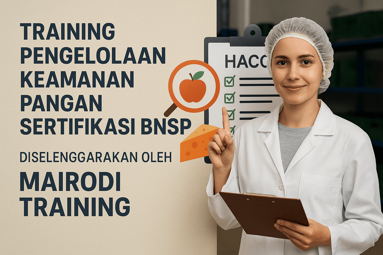 Training Pengelolaan Keamanan Pangan Berbasis HACCP