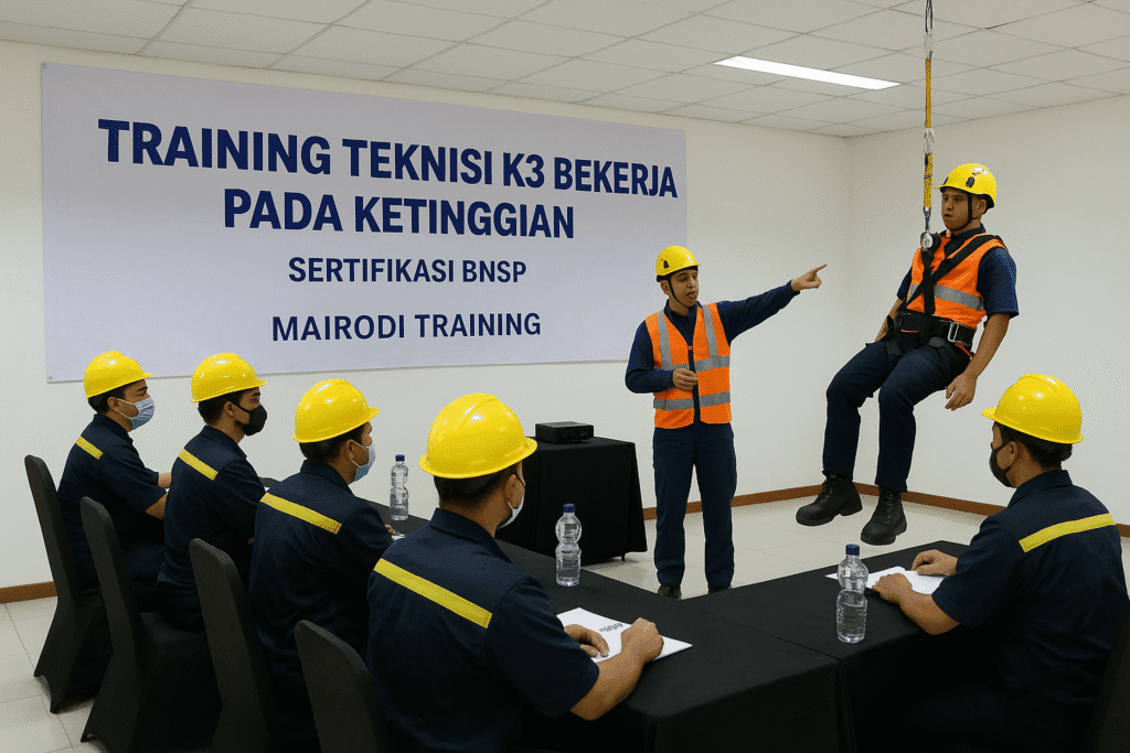 Training Teknisi K3 Bekerja Pada Ketinggian