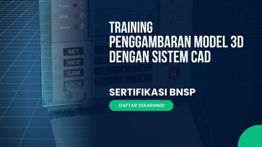 Training Penggambaran Model 3D dengan Sistem CAD